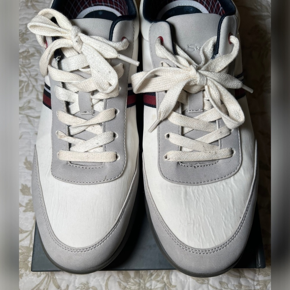 Ben Sherman White Pacer Old School Jogger Sneaker, size 12 Preppy Blokecore - Picture 4 of 11